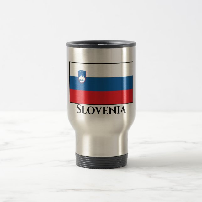Slovenia Flag Reisebecher (Mittel)