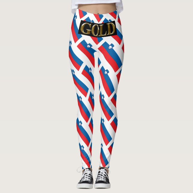 SLOVENIA GOLD LEGGINGS (Vorderseite)