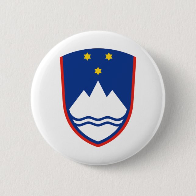 Slovenia-Wappen Button (Vorderseite)