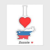 Slovenien Flag Map I Liebe / Herz Slowenien Vertik