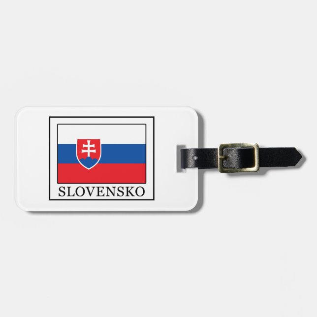 Slovensko Gepäckanhänger (Vorderseite horizontal)