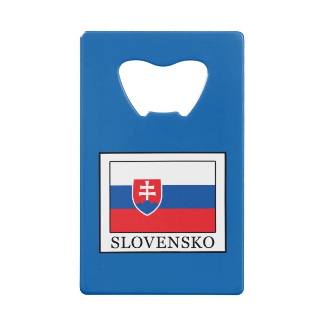 Slovensko Kreditkartenflaschenöffner (Vorderseite)
