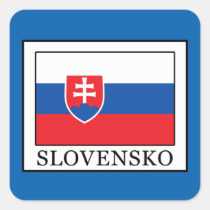 Slovensko Quadratischer Aufkleber