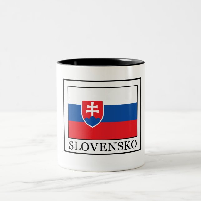 Slovensko Zweifarbige Tasse (Mittel)