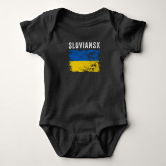 Sloviansk Ukraine Ukrainisch Patriotisch Baby Strampler