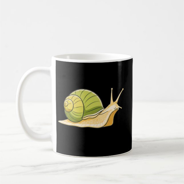 Slow and Steady Snail  – Calm Low Energy Mornining Kaffeetasse (Links)