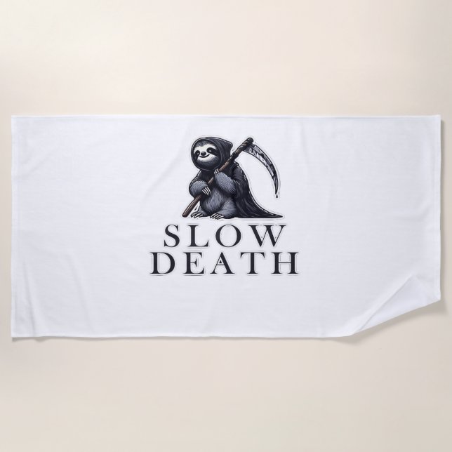 Slow Death Essential T-Shirt Strandtuch (Vorderseite)