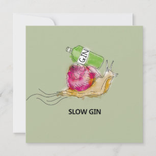 Slow Gin Feiertagskarte