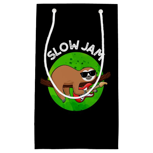 Slow Jam Funny Music Animal Pub Dark BG Kleine Geschenktüte (Vorderseite)