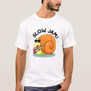 Slow Jam Funny Music Snail Pub T-Shirt