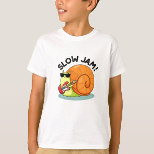 Slow Jam Funny Music Snail Pub T-Shirt