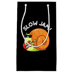 Slow Jam Funny Music Snail Puff Dark BG Kleine Geschenktüte