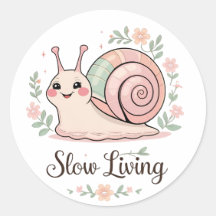 Slow Living | Pastel-Schnecke-Blumen