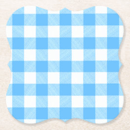 Slow-Living Summer Sky Check Untersetzer