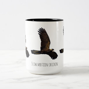 Slow-Motion-Hähnchen Two-Tone-Kaffeetasse Zweifarbige Tasse