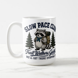 Slow Pace Club Waschbär Camping Design Kaffeetasse