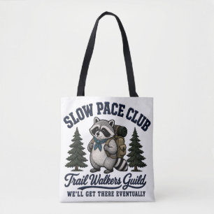 Slow Pace Club Waschbär Camping Design Tasche