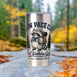 Slow Pace Club Waschbär Camping Design Thermobecher