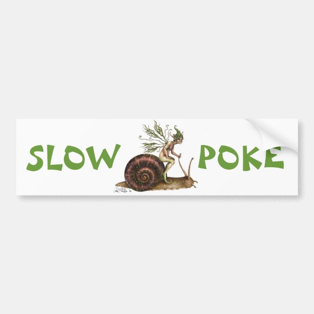 Slow Poke Autoaufkleber (Vorne)