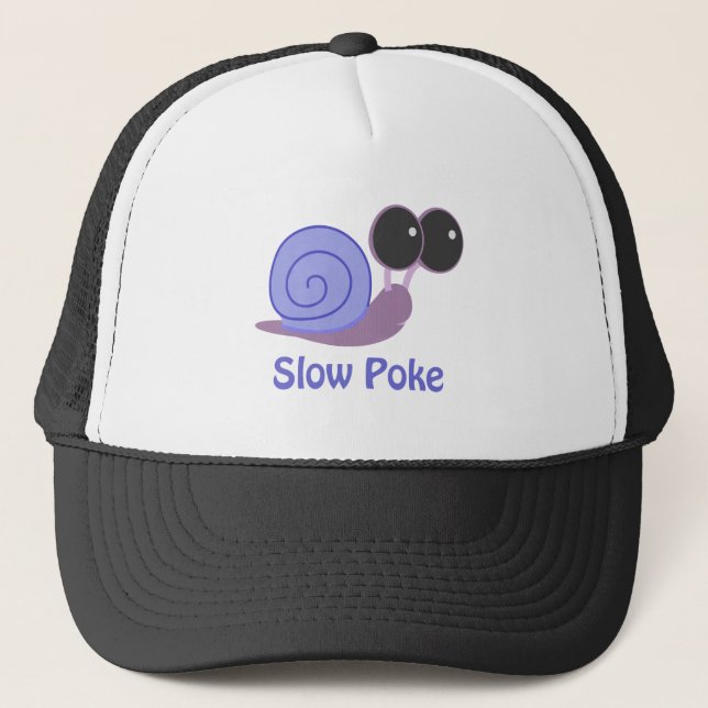 Slow Poke Periwinkle Snail Truckerkappe (Vorderseite)