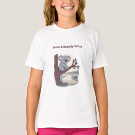 **"Slow & Steady Wins – Motivational Cute Koala "* T-Shirt