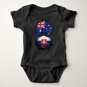 Slowakei - Australisches Australien Tree Roots Baby Strampler