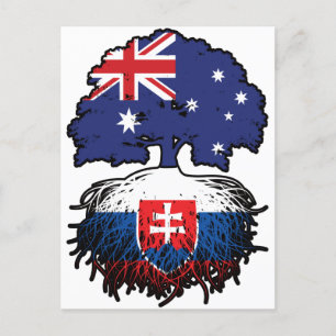 Slowakei - Australisches Australien Tree Roots Postkarte