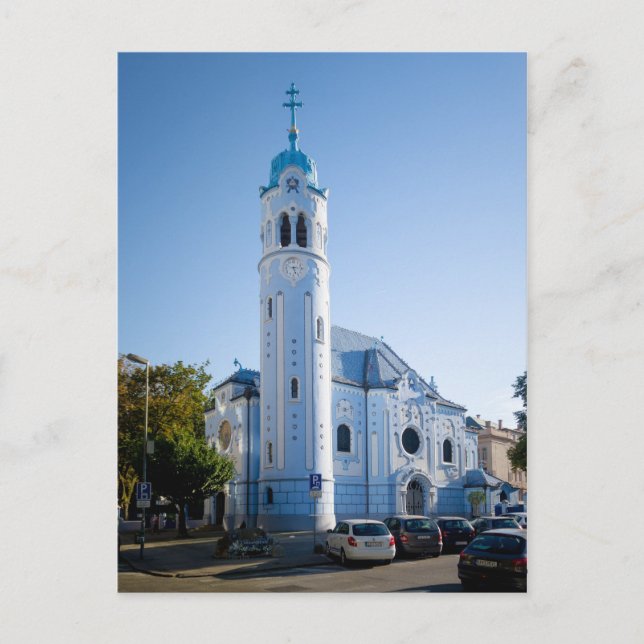 Slowakei - Bratislava - Blaue Kirche Postkarte (Vorderseite)
