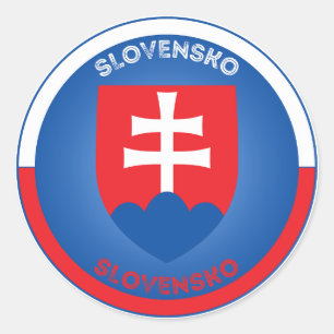 Slowakei-Erbe-Emblem Runder Aufkleber