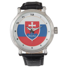 Slowakei Flag & Slowakei trendy fashion /design Armbanduhr
