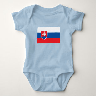 Slowakei-Flagge Baby Strampler