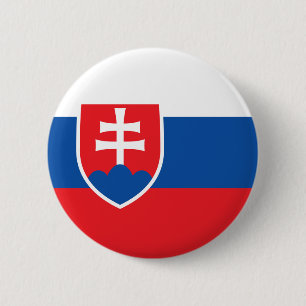 Slowakei-Flagge Button