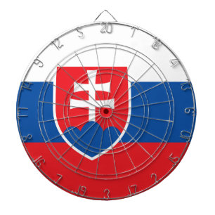 Slowakei-Flagge Dartscheibe