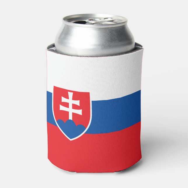 Slowakei-Flagge Dosenkühler (Kanne Vorderseite)