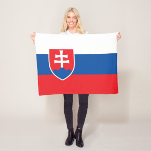 Slowakei-Flagge Fleecedecke