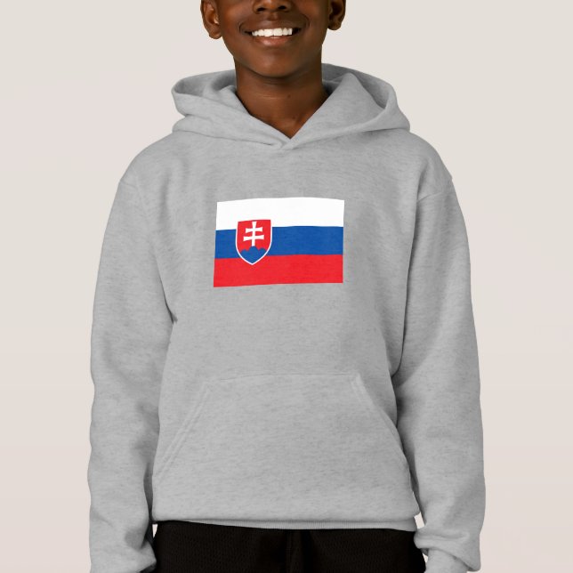 Slowakei-Flagge Hoodie (Vorderseite)