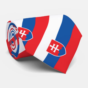 Slowakei-Flagge Krawatte