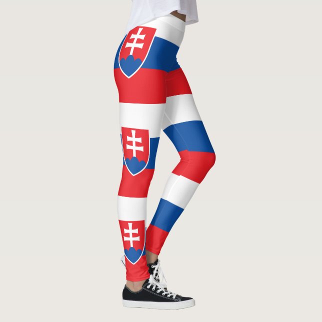 Slowakei-Flagge Leggings (Rechts)