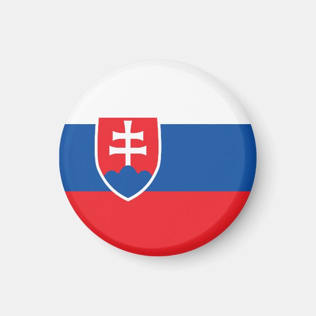 Slowakei-Flagge Magnet (Vorne)