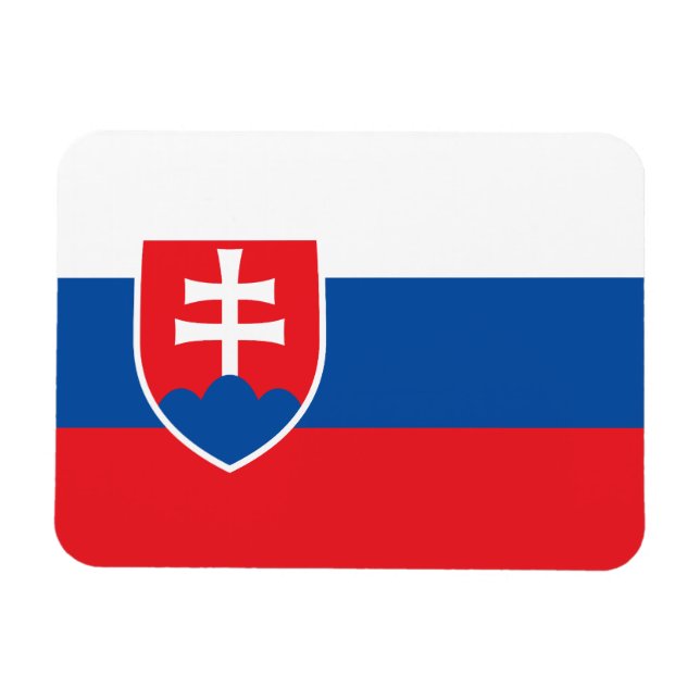 Slowakei-Flagge Magnet (Horizontal)