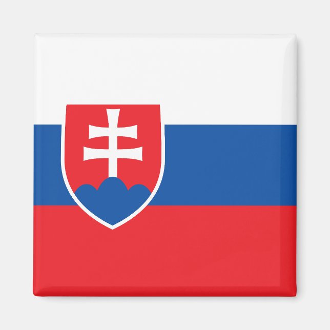 Slowakei-Flagge Magnet (Vorne)