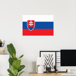 Slowakei-Flagge Poster