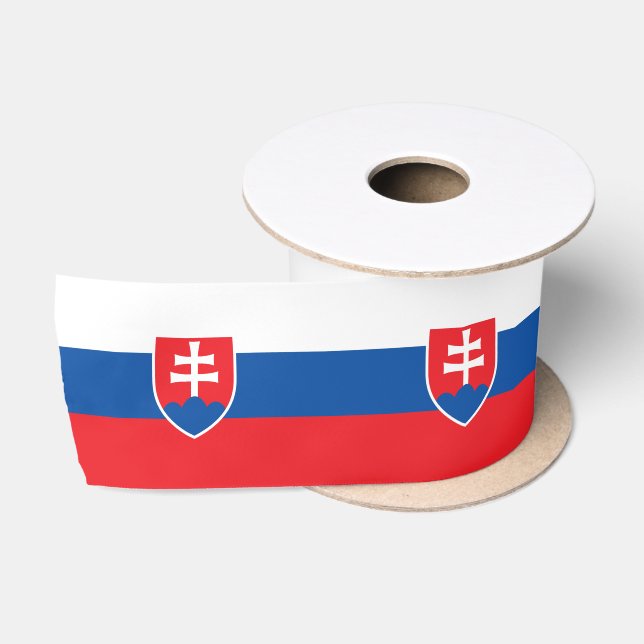 Slowakei-Flagge Satinband (Spule)