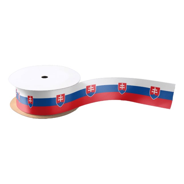Slowakei-Flagge Satinband (Spule)