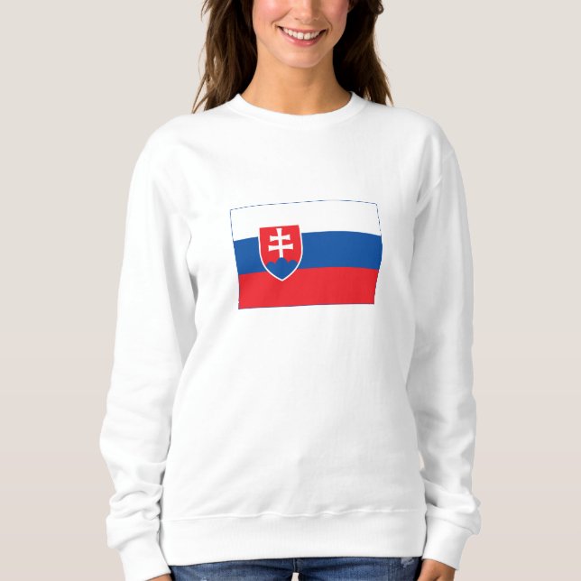 Slowakei-Flagge Sweatshirt (Vorderseite)