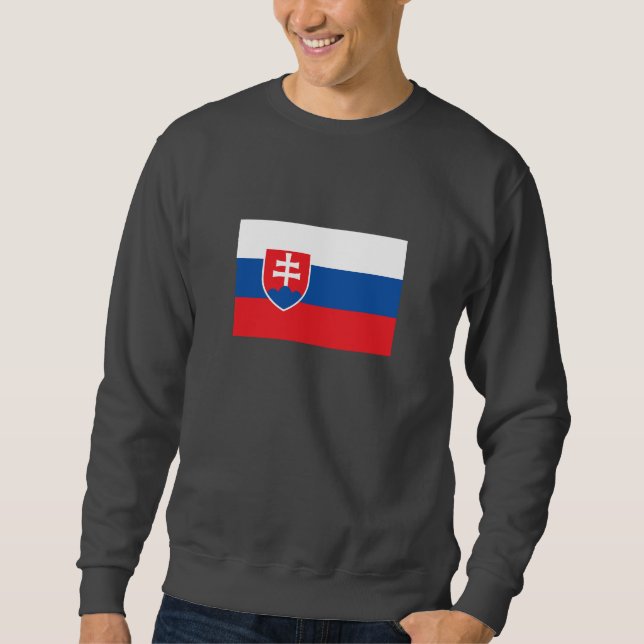 Slowakei-Flagge Sweatshirt (Vorderseite)