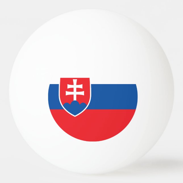 Slowakei-Flagge Tischtennisball (Vorderseite)