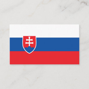 Slowakei-Flagge Visitenkarte