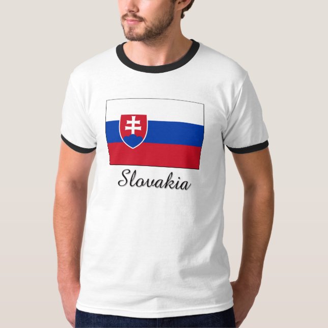 Slowakei-Flaggen-Entwurf T-Shirt (Vorderseite)