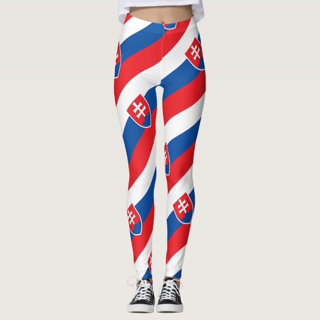 Slowakei-Flaggen-slowakisches patriotisches Leggings (Vorderseite)
